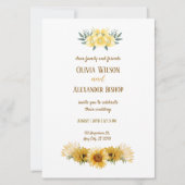 輝く愛：ひまわりの壮麗さ 招待状 (正面)