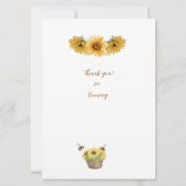 輝く愛：ひまわりの壮麗さ 招待状 (裏面)