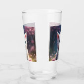 「輝く手：魅惑の一角獣の子猫」 タンブラーグラス (左)