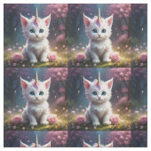 「輝く手：魅惑の一角獣の子猫」 ファブリック (見本)