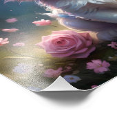 「輝く手：魅惑の一角獣の子猫」 フォトプリント            (角)