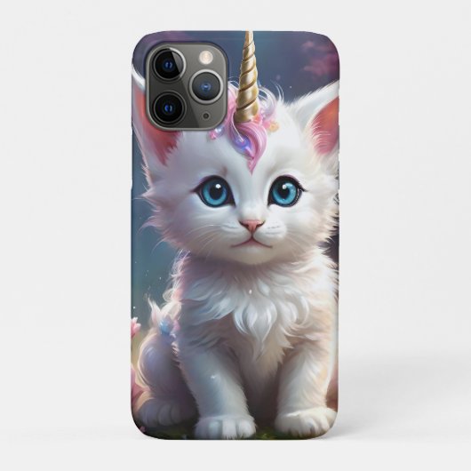 「輝く手：魅惑の一角獣の子猫」 Case-Mate iPhoneケース (裏)