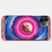 輝く抽象アゲート柄 Case-Mate iPhoneケース (裏面(横))