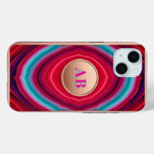 輝く抽象アゲート柄 Case-Mate iPhoneケース (裏面 (横))