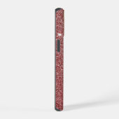 輝く抽象アゲート柄 iPhone 15ケース (右側面)