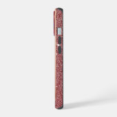 輝く抽象アゲート柄 iPhone 15ケース (左側面)