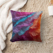 輝く抽象ティッシュペーパーの重なり クッション (ブランケット)