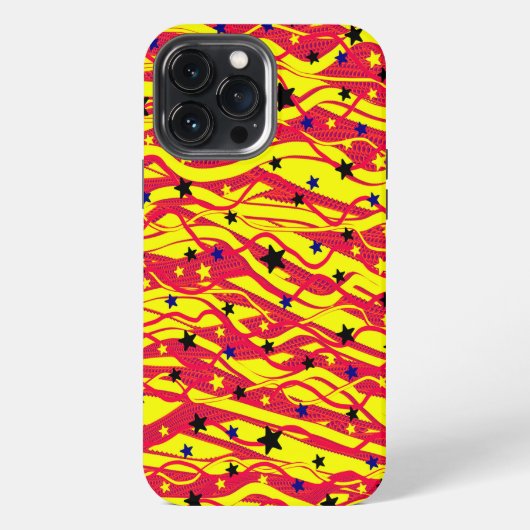輝く抽象画 iPhoneケース (裏面)