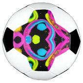 輝く抽象芸術 サッカーボール (回転)