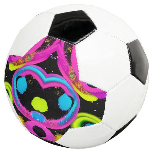 輝く抽象芸術 サッカーボール (3/4)