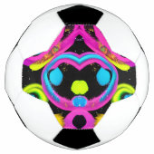輝く抽象芸術 サッカーボール (正面)