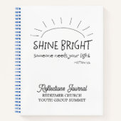 [輝く明るい反射ジャーナル] ノートブック (正面)