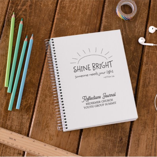 [輝く明るい反射ジャーナル] ノートブック