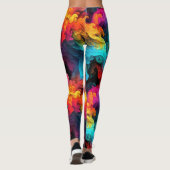 輝く明るい煙のレギンス – 美 レギンス (裏面)