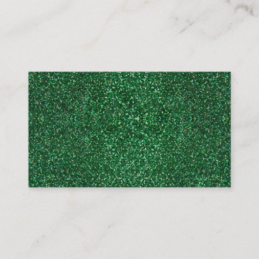 輝く明るい緑のドットSt patricks day 名刺 (正面)