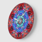 輝く星のカレイド ラージ壁時計 (傾斜)