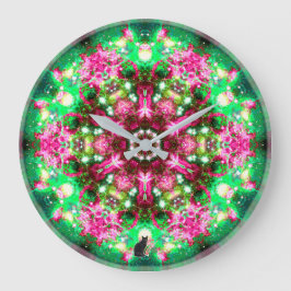 輝く星のカレイド ラージ壁時計