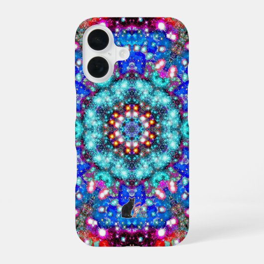 輝く星のカレイド iPhone 16ケース (裏面)