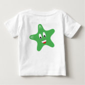 輝く星のベビーTシャツ ベビーTシャツ (裏面)