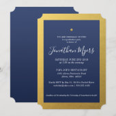 輝く星の卒業パーティー招待状 招待状 (正面/裏面)