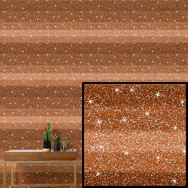 輝く星を持つ暗ストライプいミッドライトブラウン 壁紙