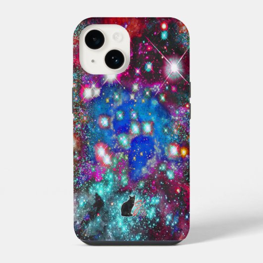 輝く星空のスマホケース iPhoneケース (裏面)