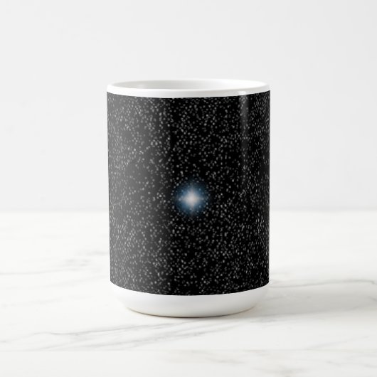輝く星 シルバースター ブラック カスタム マグカップ (中央)