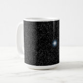 輝く星 シルバースター ブラック カスタム マグカップ (正面左)