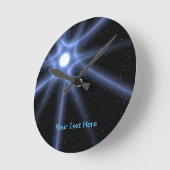 輝く星 ラウンド壁時計 (傾斜)