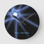 輝く星 ラウンド壁時計 (正面)