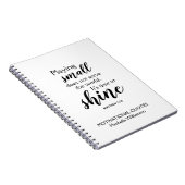 輝く時パーソナライズされた間やる気を起こさせる ノートブック (右側)