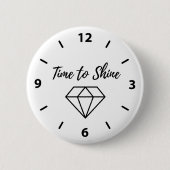 輝く時間 缶バッジ (正面)