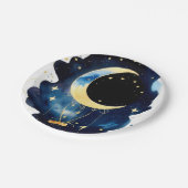 輝く月&スターズベビーシャワーパーティー ペーパープレート (アングル)