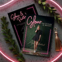 輝く未来は明るいおもしろいピンクネオン卒業