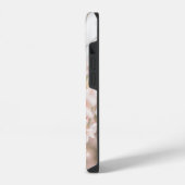 輝く枝垂れ桜のスパークル iPhoneケース (左側面)