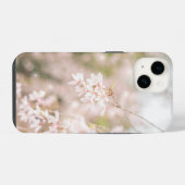 輝く枝垂れ桜のスパークル iPhoneケース (裏面横)