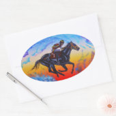 輝く栄光 楕円形シール (封筒)