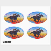 輝く栄光 楕円形シール (シート)