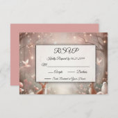 輝く森の世界と開花 出欠カード (正面/裏面)