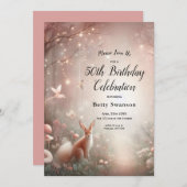 輝く森の世界と開花 招待状 (正面/裏面)