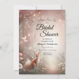 輝く森の世界と開花 招待状