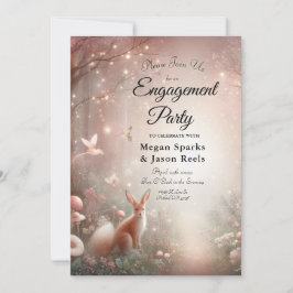 輝く森の世界と開花 招待状