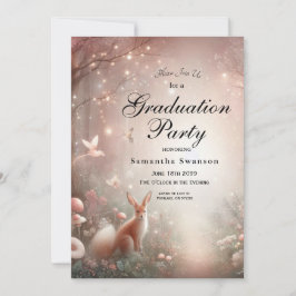 輝く森の世界と開花 招待状