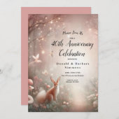 輝く森の世界と開花 招待状 (正面/裏面)