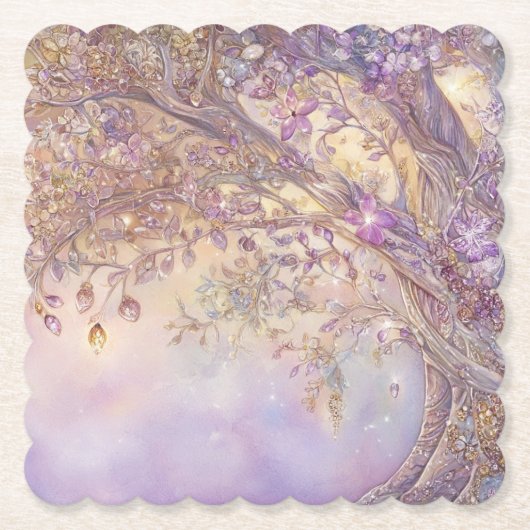 輝く森の紙コースター ペーパーコースター (正面)