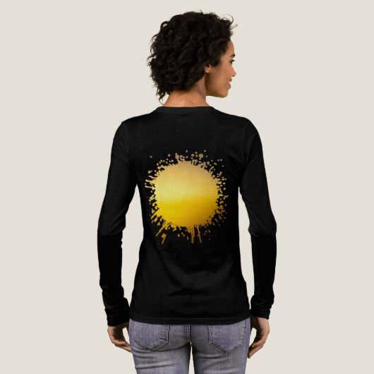 輝く沈黙 トライブレンドTシャツ (背面全体)