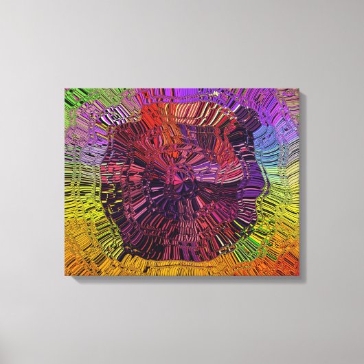 輝く波 キャンバスプリント (正面)