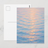輝く海 - パステル画風アート ポストカード (正面/裏面)
