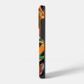 輝く液体金属モノクローム 名入れ iPhoneケース (左側面)