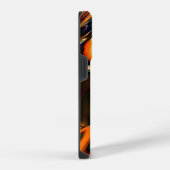 輝く液体金属モノクローム 名入れ iPhoneケース (右側面)
